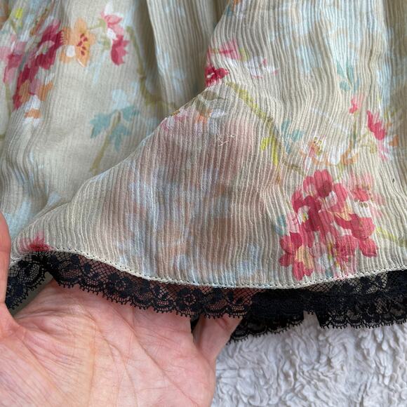 SOLD VDP Collection Italy silk lace-up corset fairy grunge dress goth whimsigoth - Picture 9 of 17